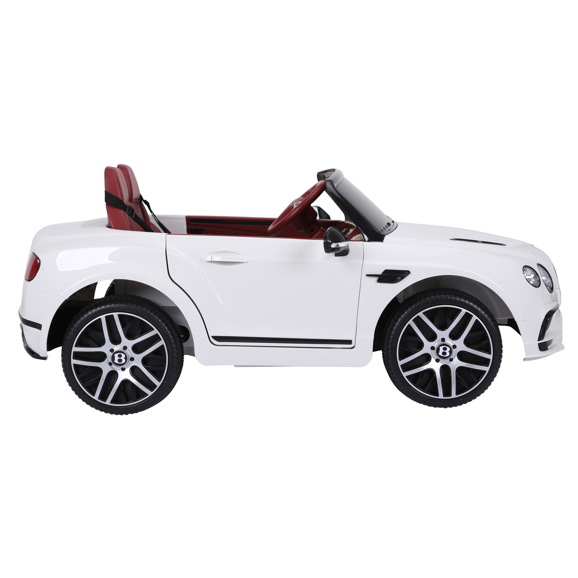 Electric car Bentley 2 persons, 2x6V, white with EVA tyres, NORDIC PLAY