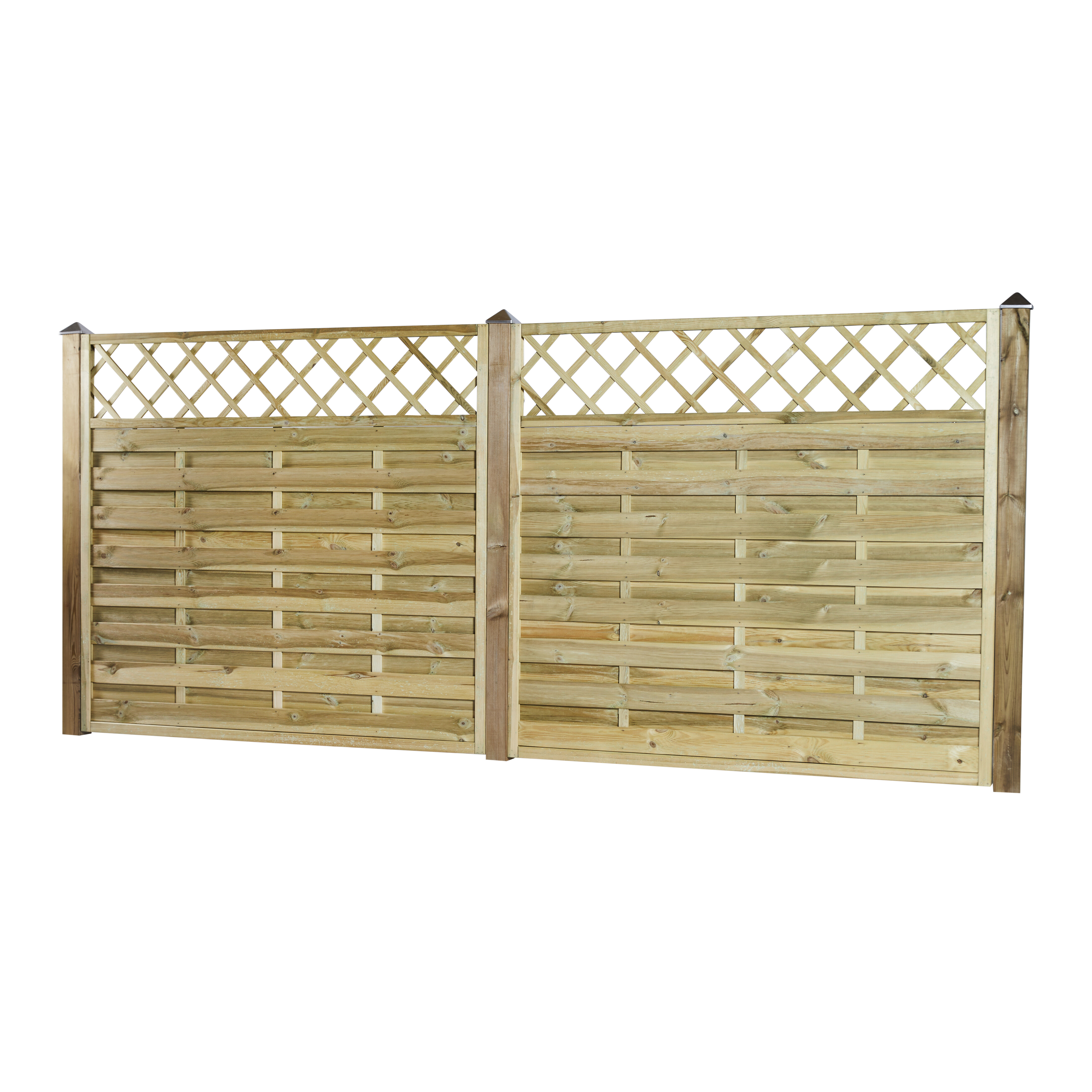 Tæthegn med Espalier 180 x 165 cm, trykimprægneret, NORDIC FENCE, SOLID