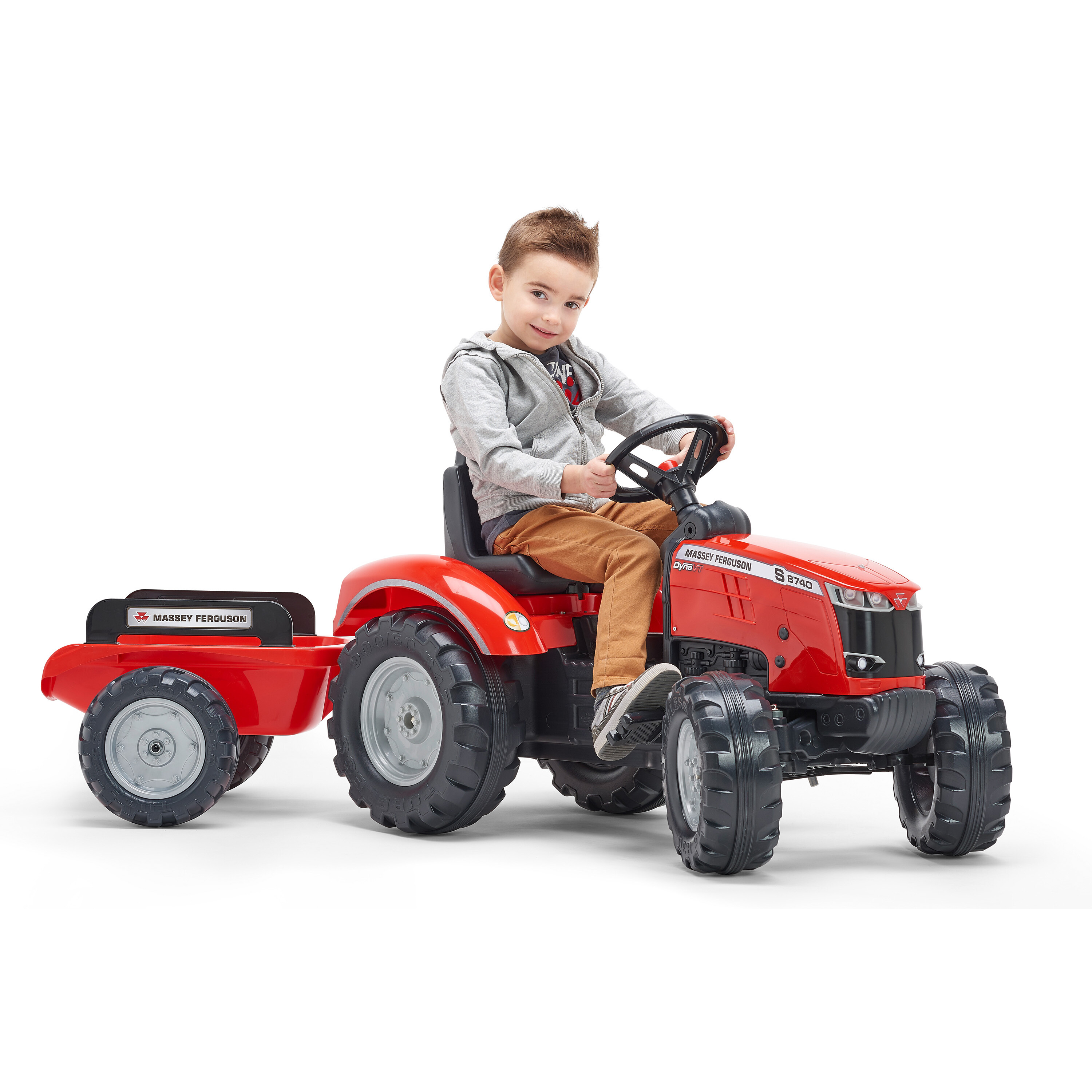 Traktor med vogn FALK Massey Ferguson