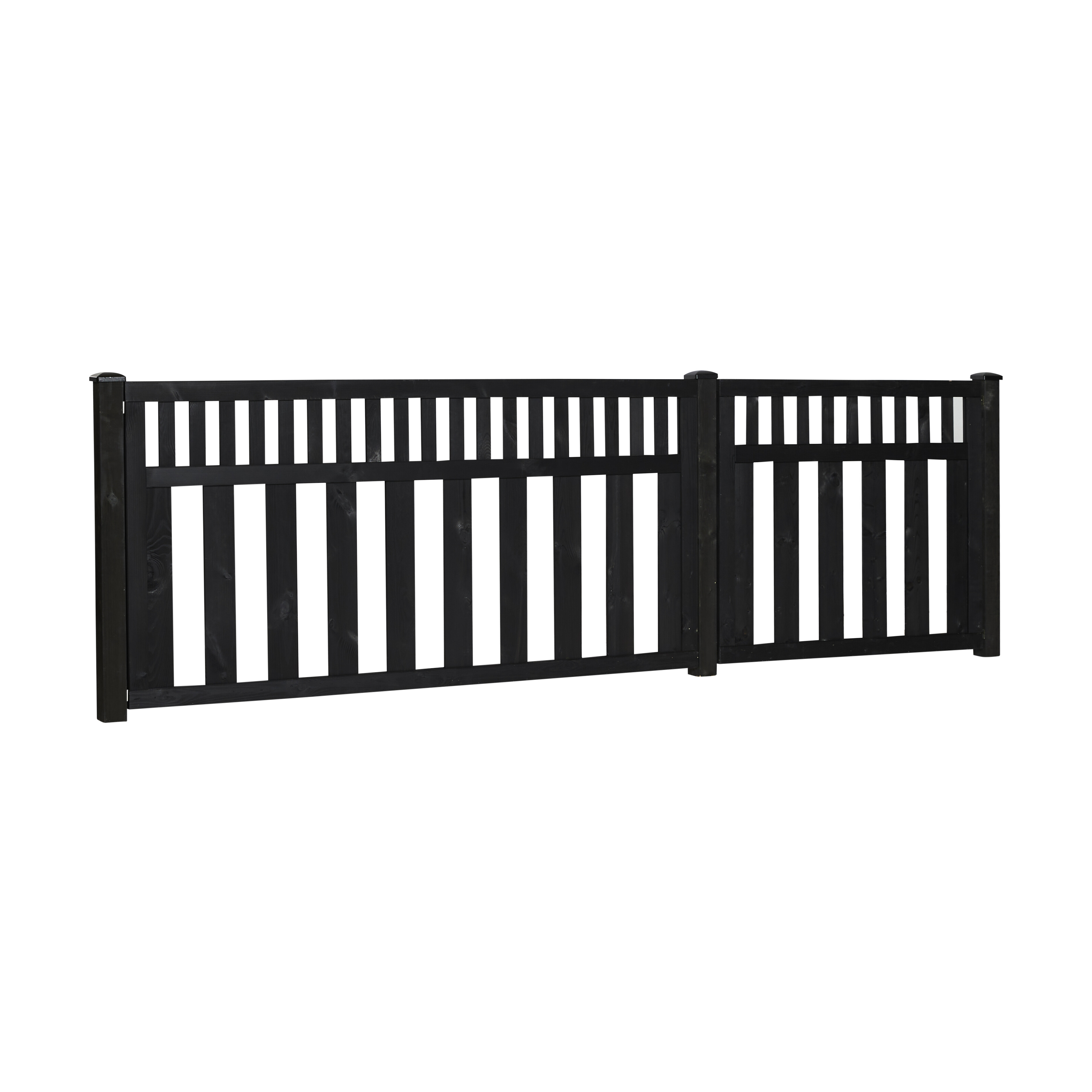 Forhavelåge 100 x 90 cm, grundmalet sort, NORDIC FENCE, Tendens