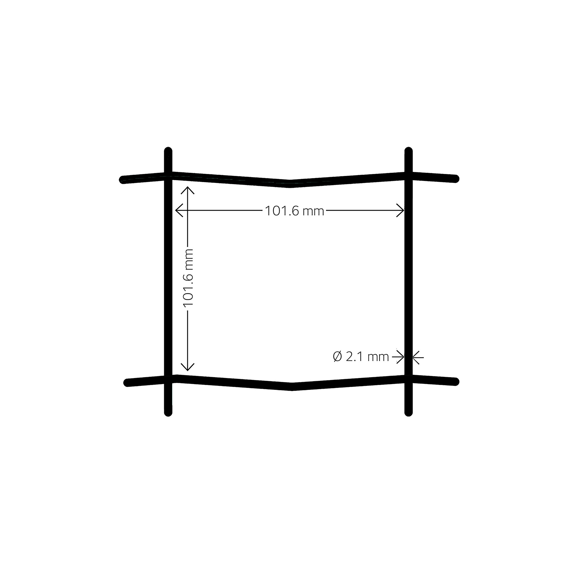 Havehegn, maske,10 x 10 cm, 90 cm x 20 meter, sort