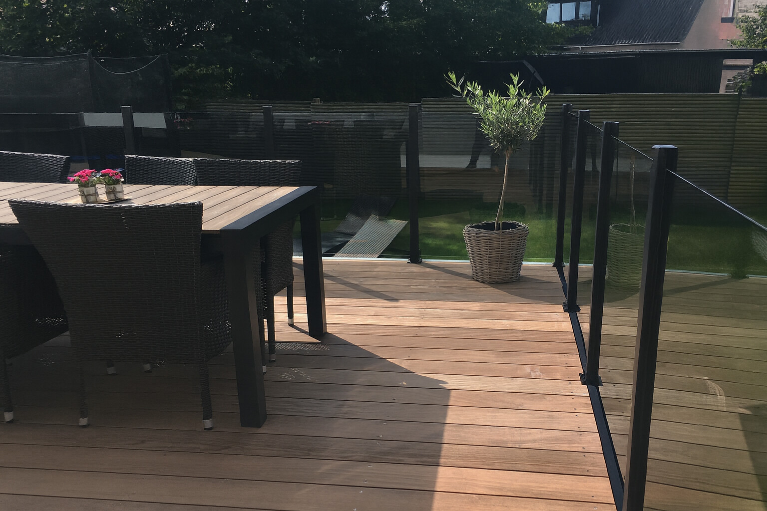 Glashavehegn med aluskinne 1000 x 950 mm HORTUS