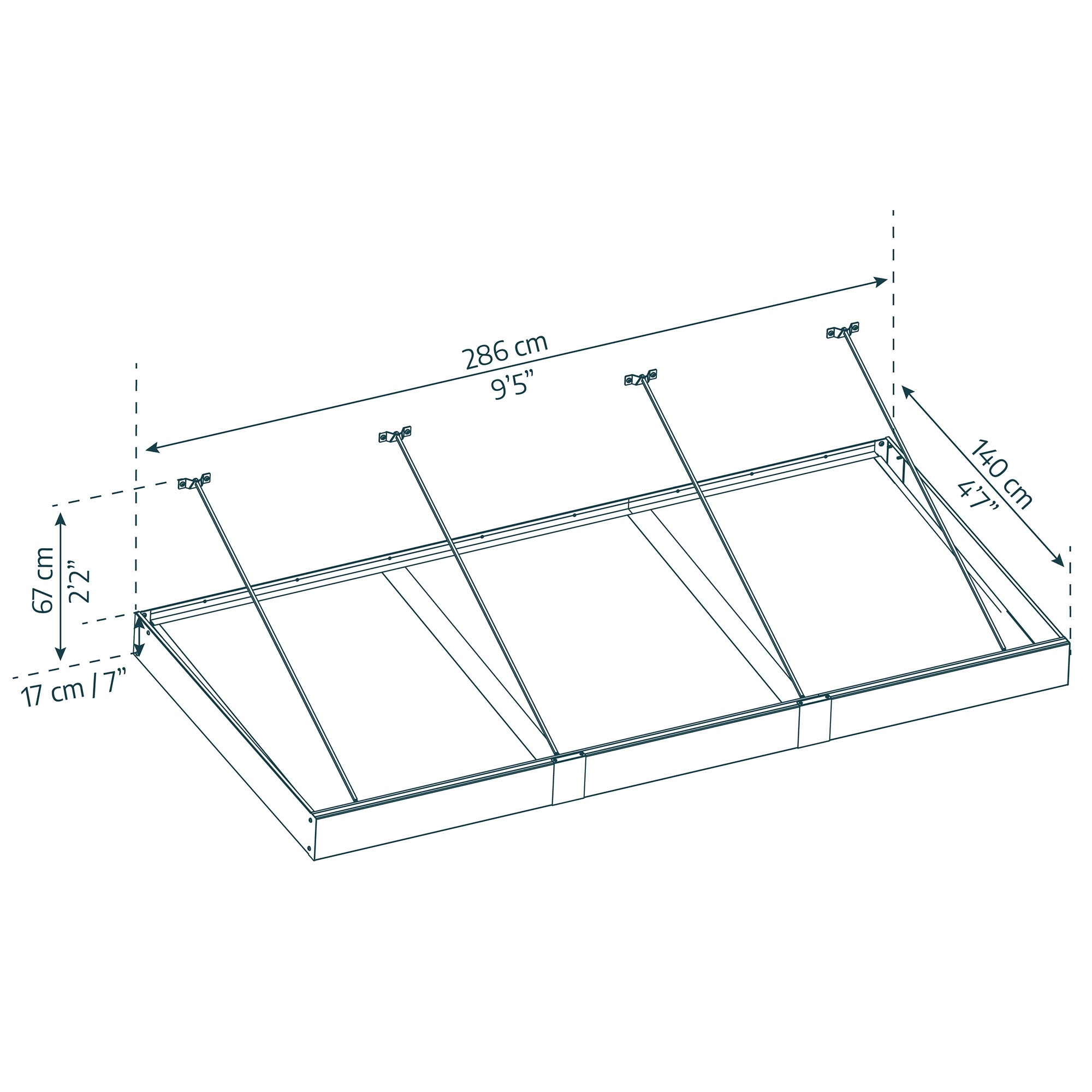 Dørbaldakin Sophia XL 3000 Palram - Canopia