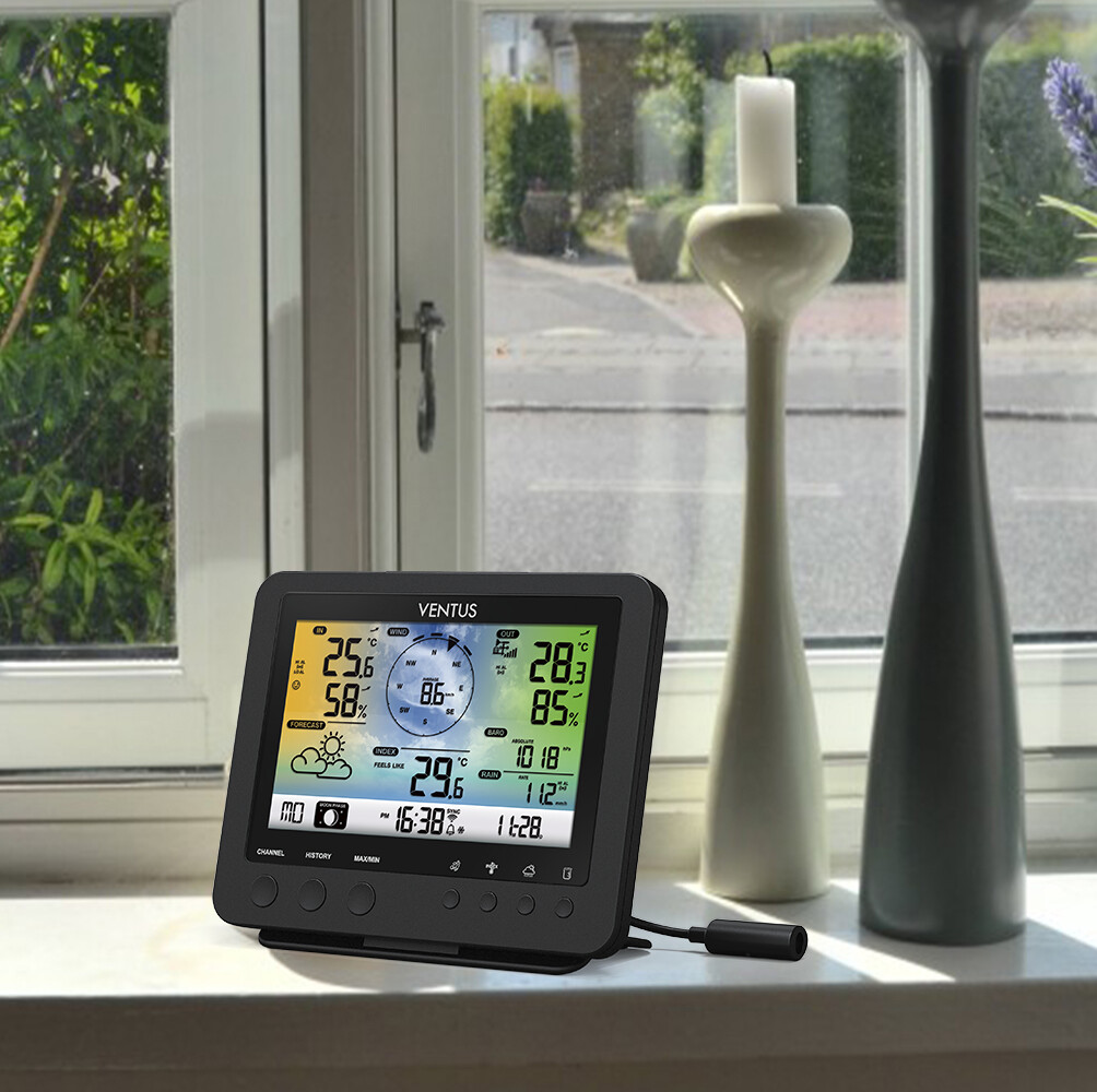 Väderstation Wifi med professionell 5-i-1-sensor W832 VENTUS
