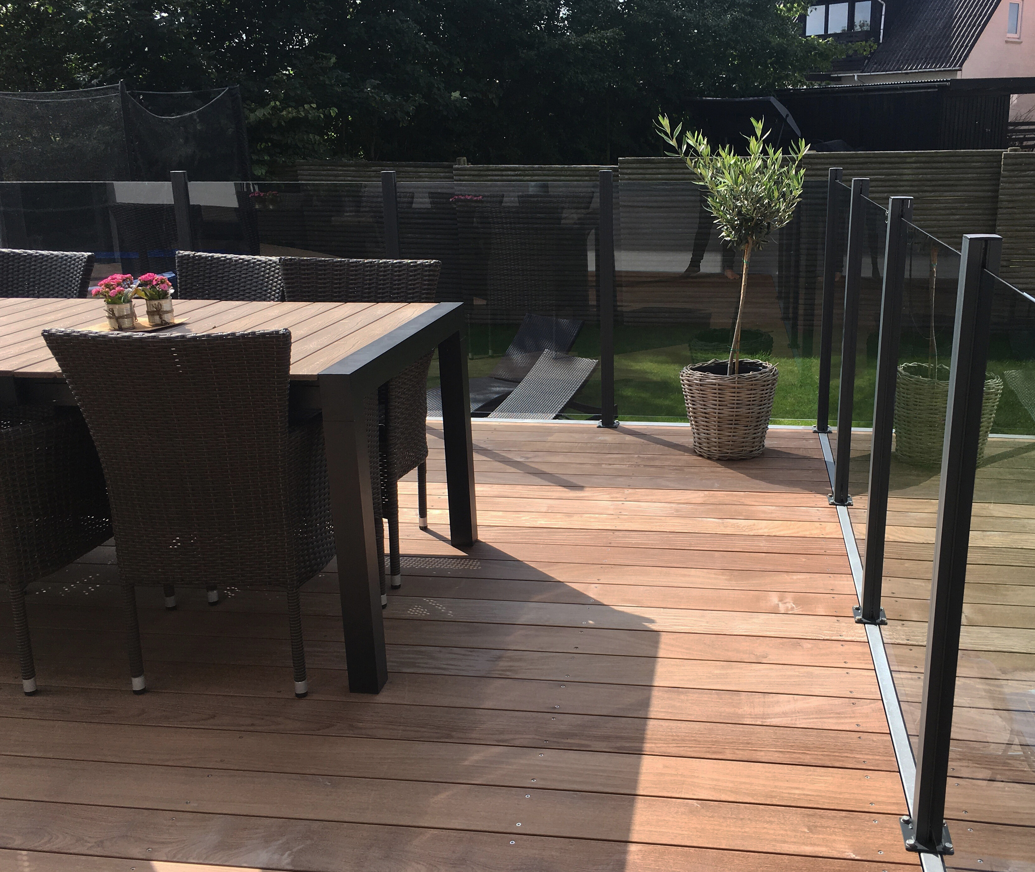 Glashavehegn med aluskinne 1000 x 950 mm HORTUS