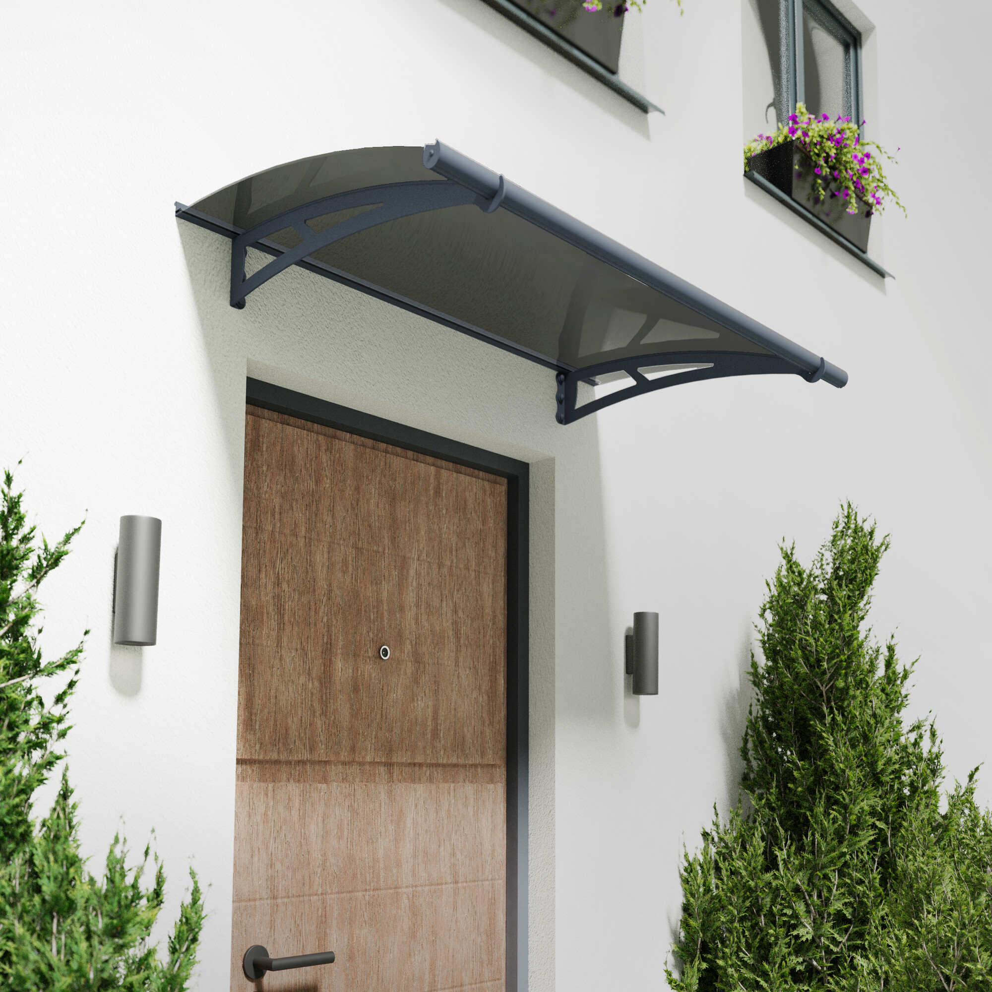 Door awning Aquila 1500 smokey grey Palram - Canopia
