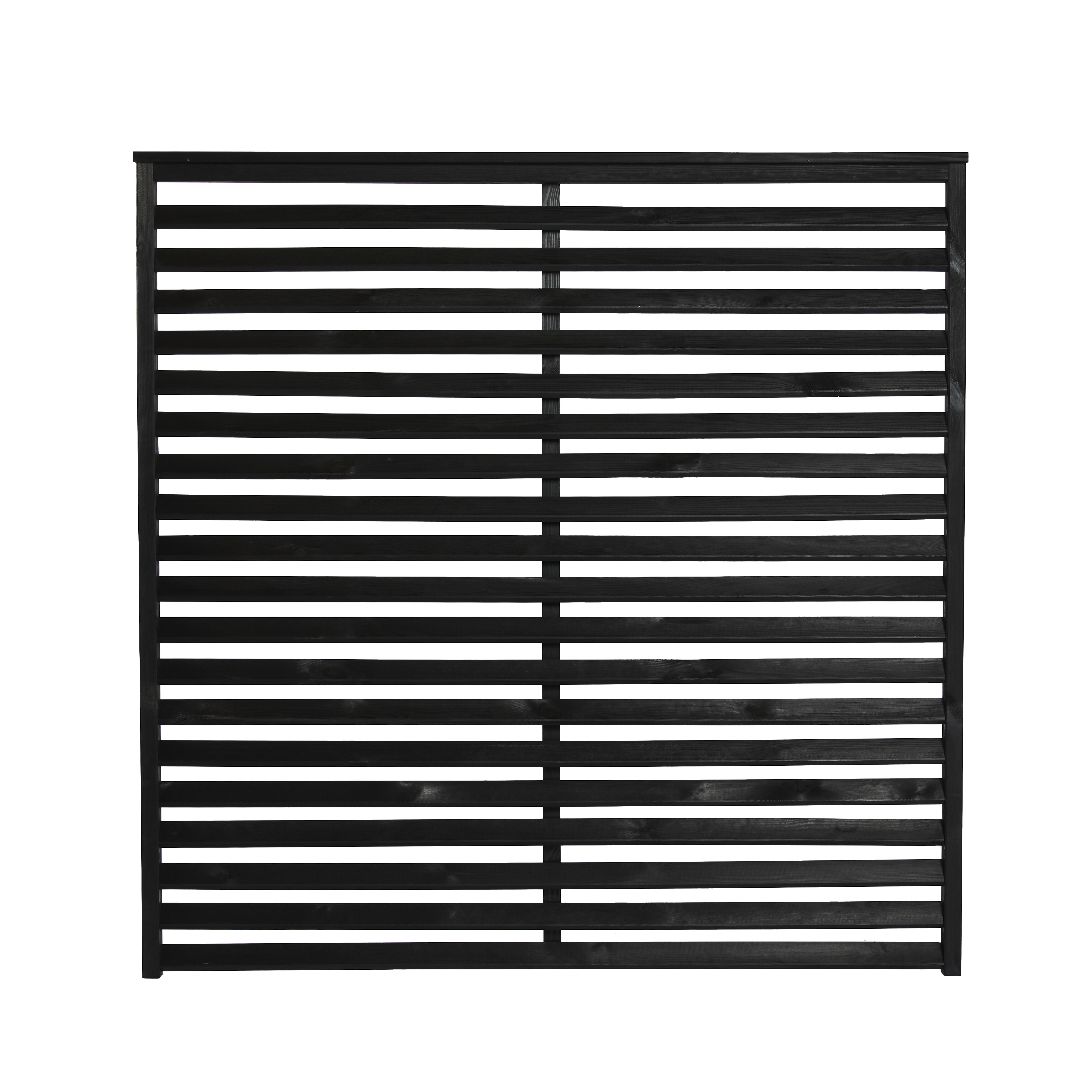 Læhegn, sort grundmalet, 160 x 160 cm, NORDIC FENCE, NOVA