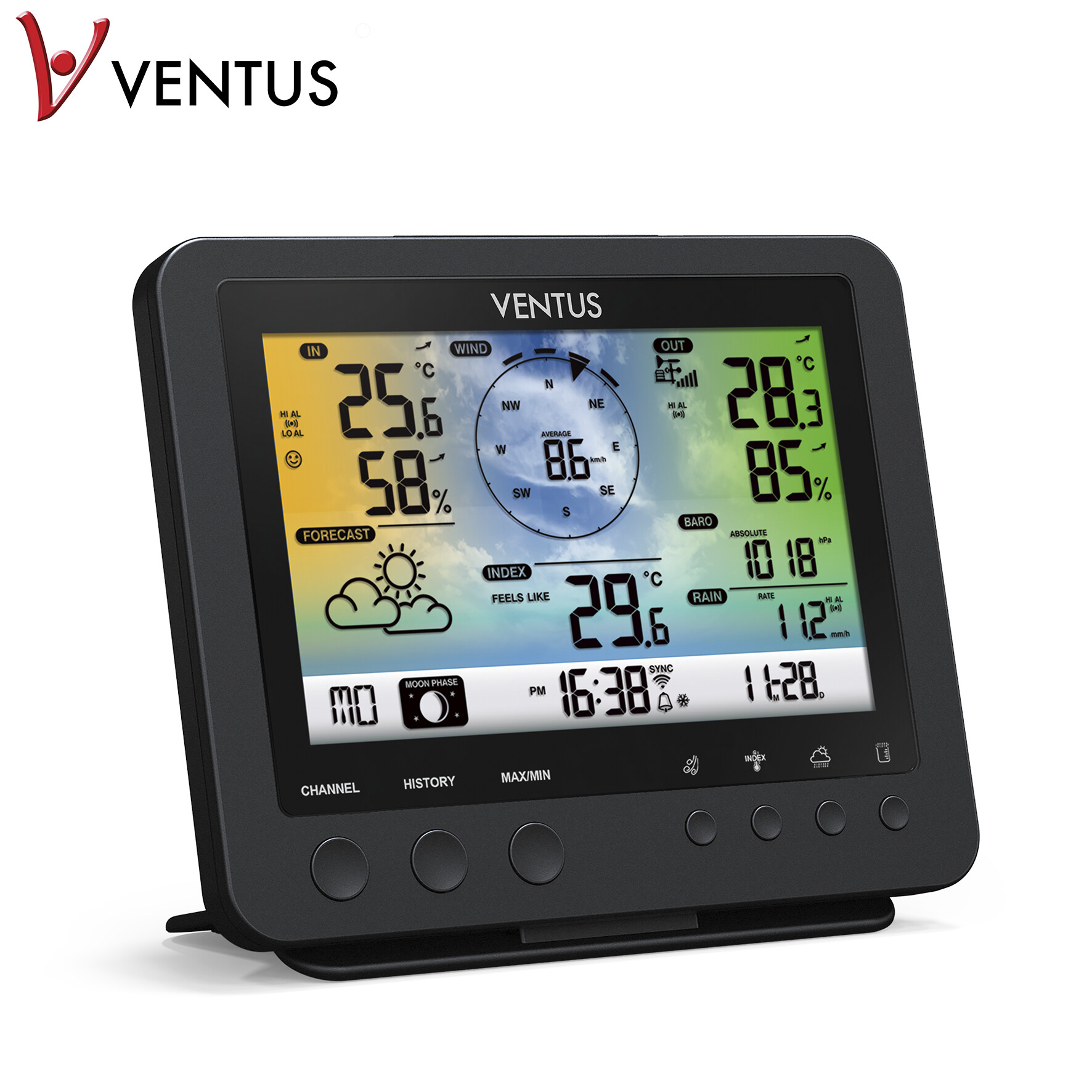 ﻿Weather station Wifi with 5-in-1 professional sensor W832 VENTUS