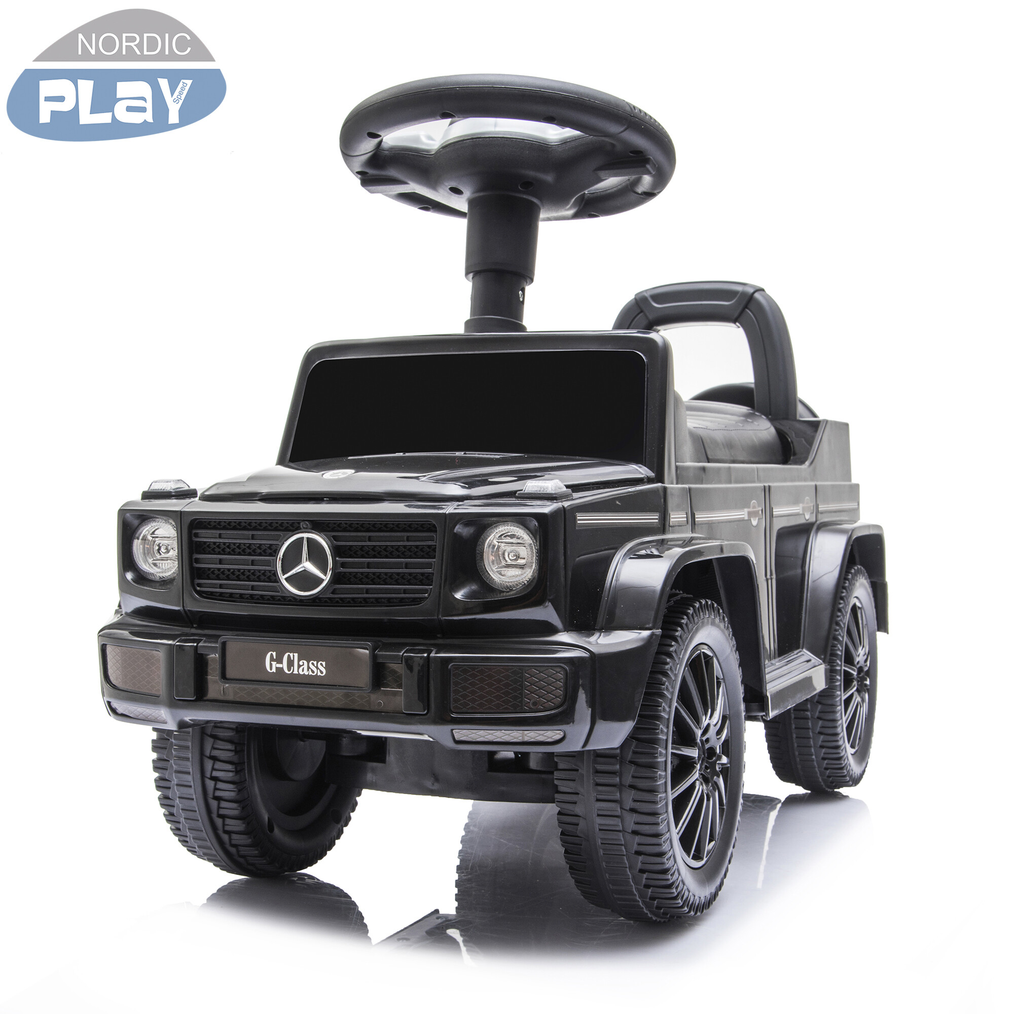 Gåbil Mercedes-Benz licens G350D sort NORDIC PLAY