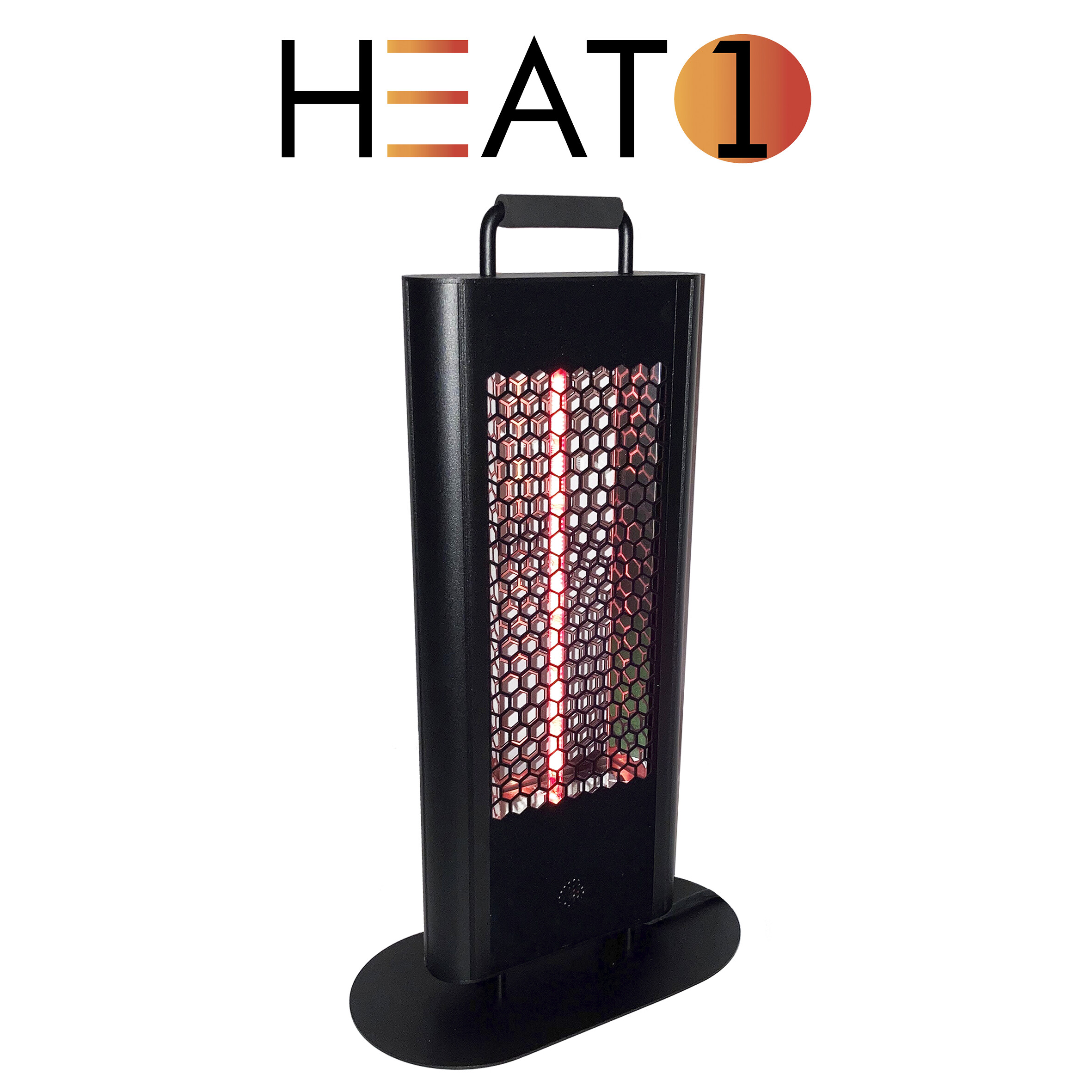 Terrassevarmer ECO high-line 1200W HEAT1, sort