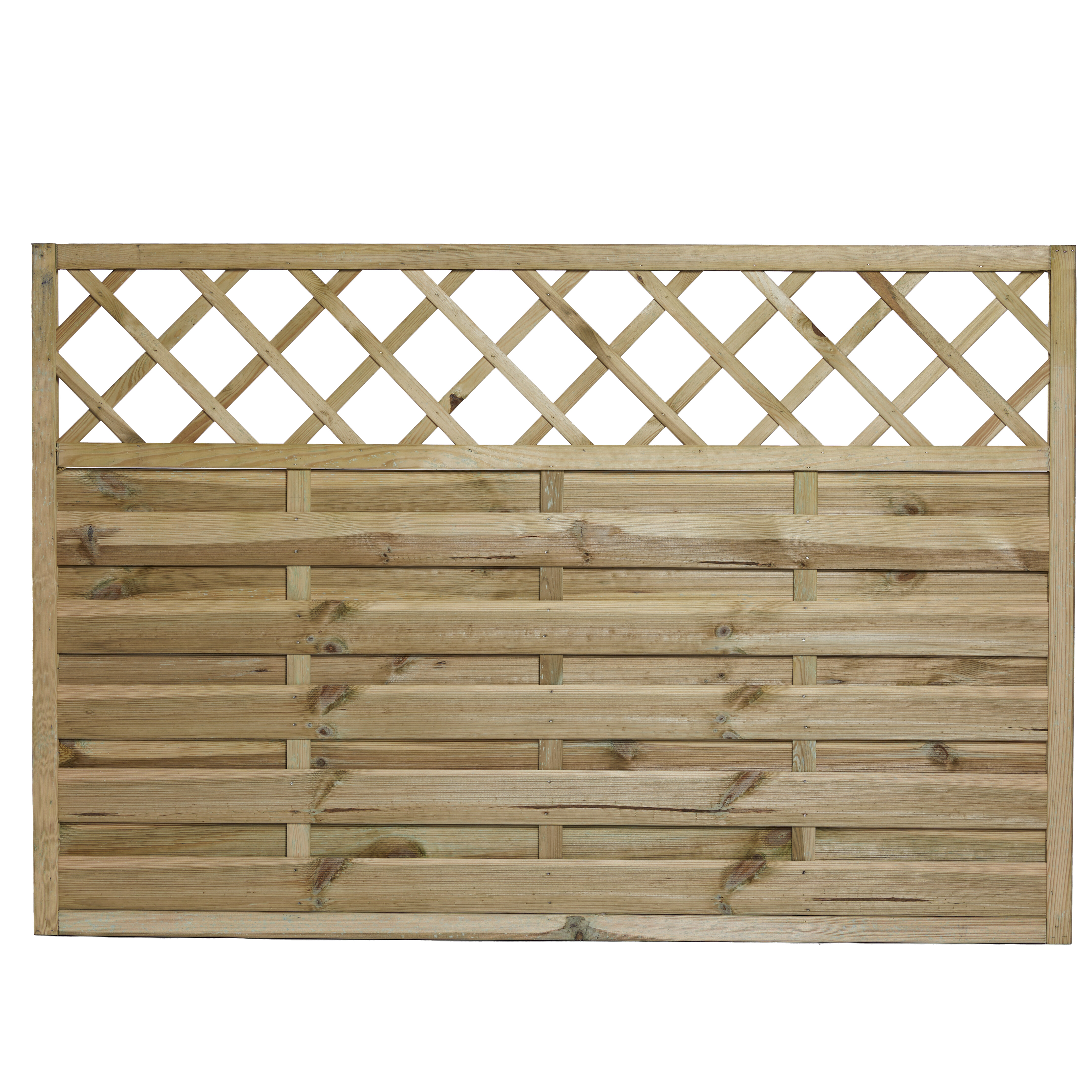 Tæthegn med Espalier 180 x 120 cm, trykimprægneret, NORDIC FENCE, SOLID