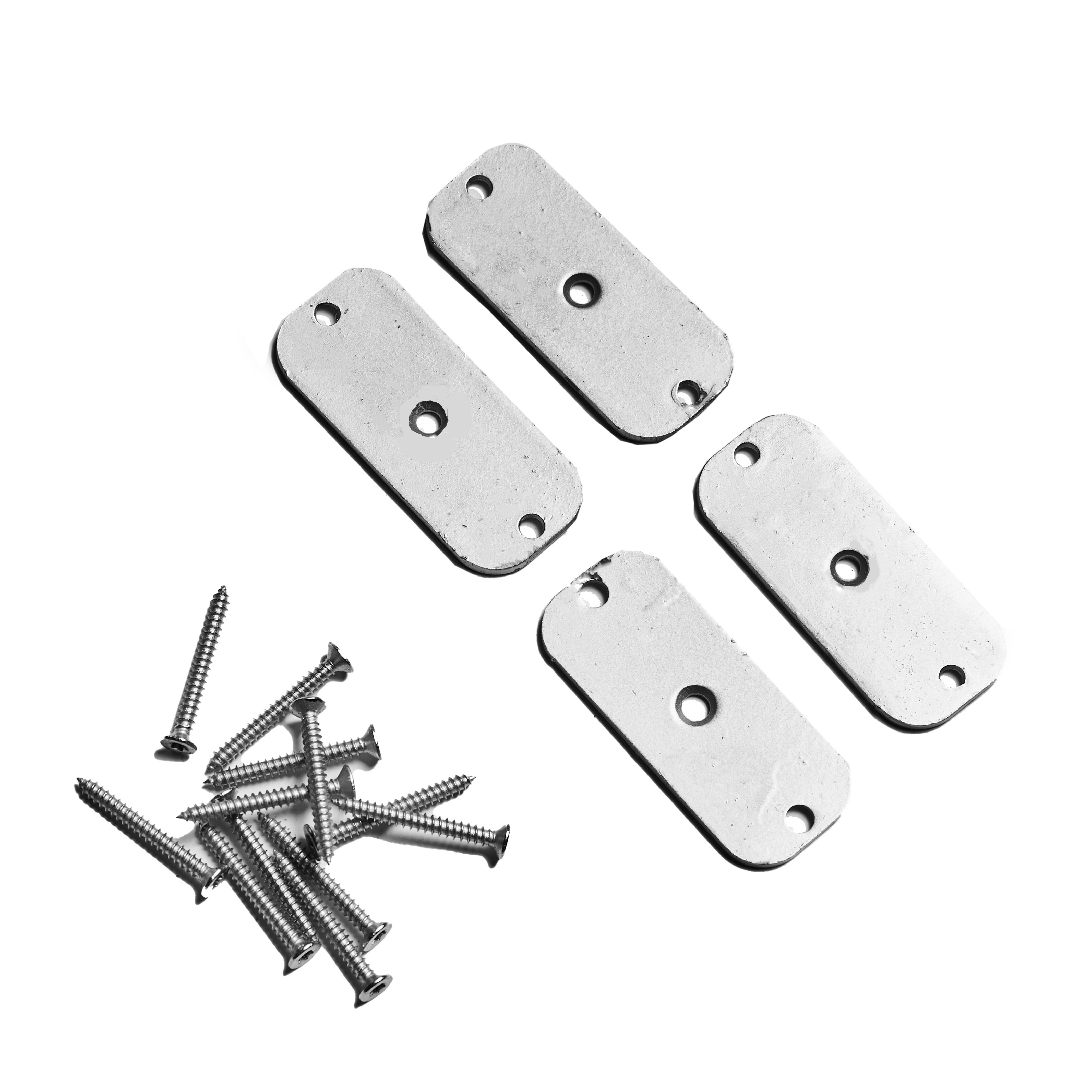 Hegnsbeslag pakke m/4 stk. inkl. skruer, galvaniseret, NORDIC FENCE