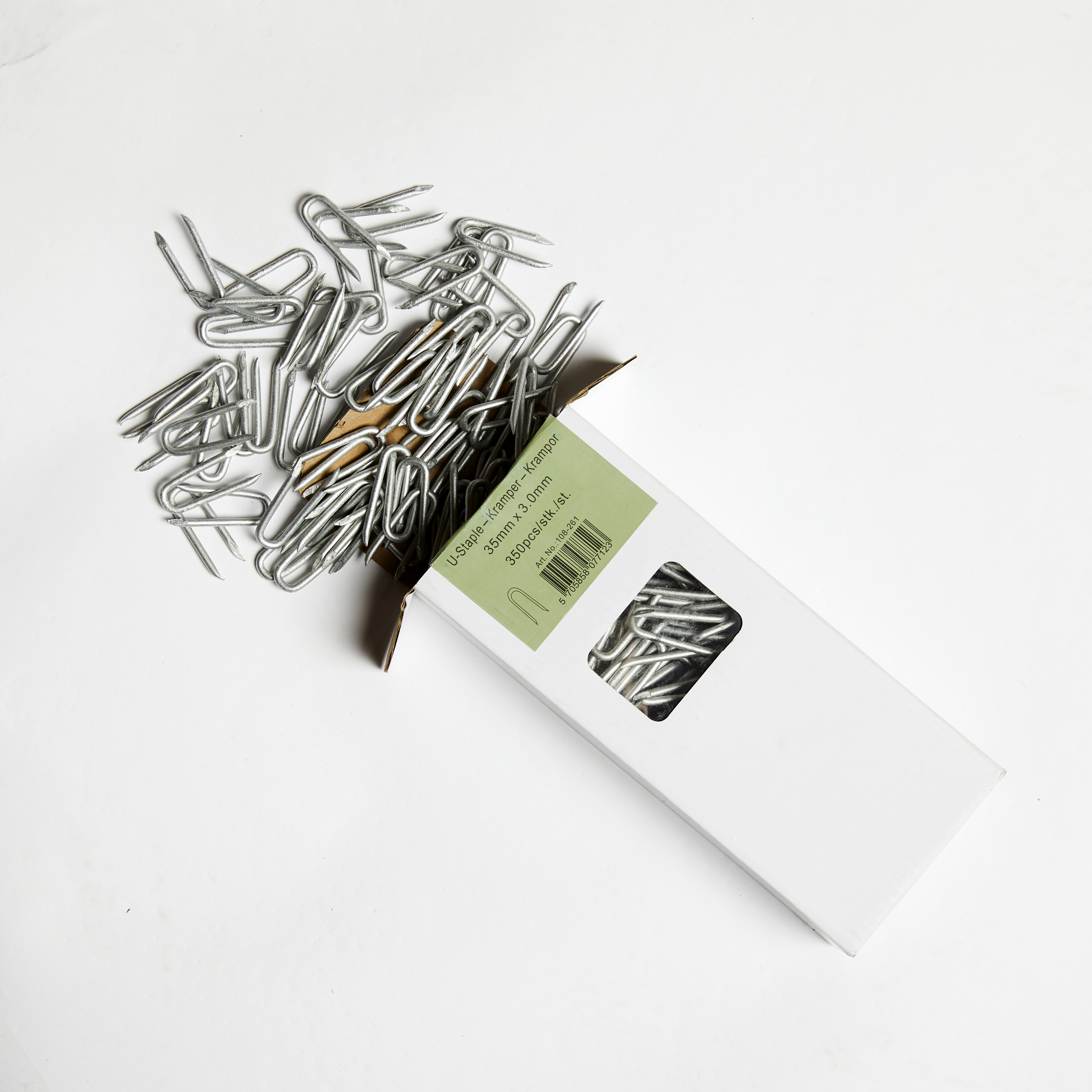 Hegnskramper 3,0 x 35 mm, varmgalvaniseret, 350 stk., NORDIC FENCE