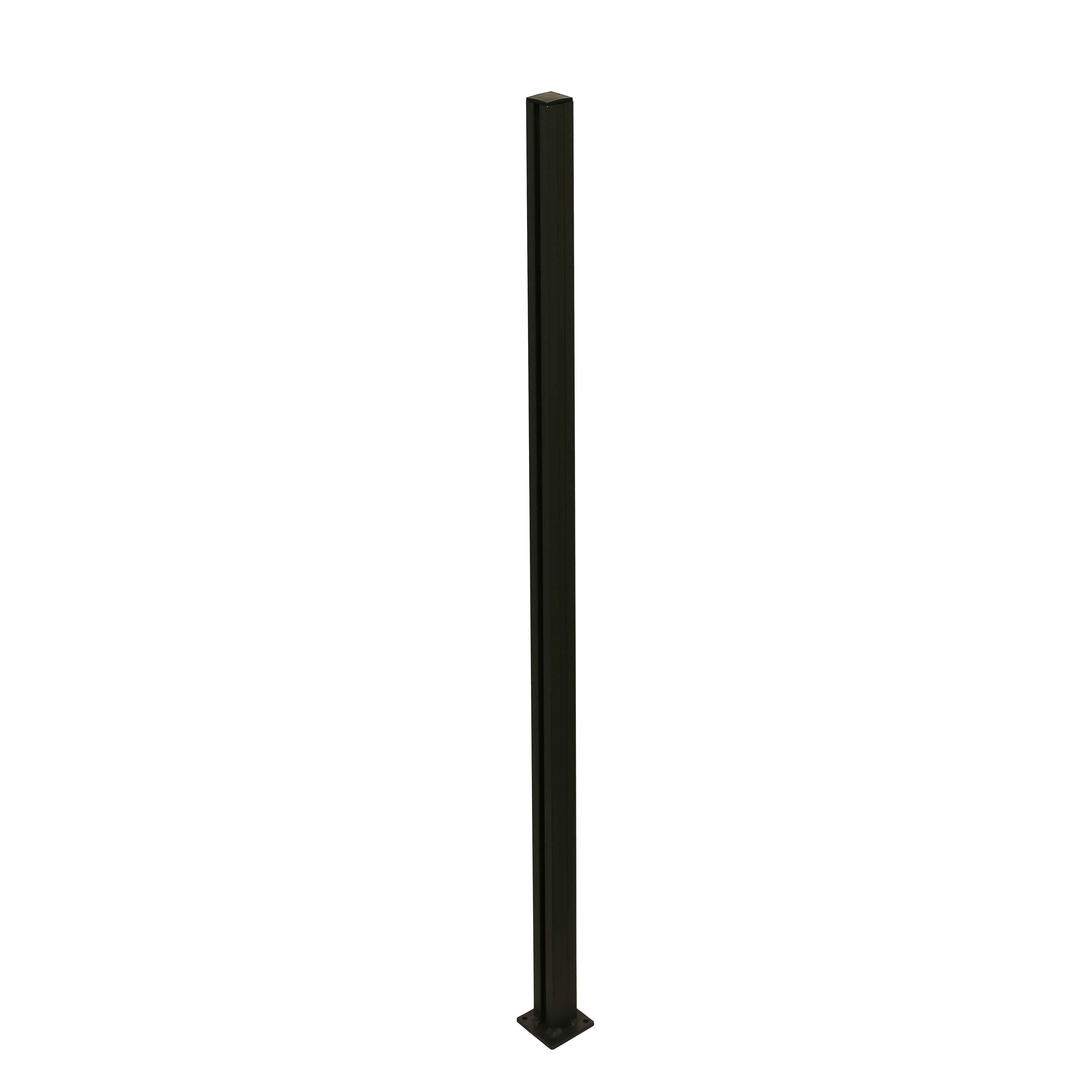 Multi alustolpe sort 1584 x 50 x 50 mm HORTUS