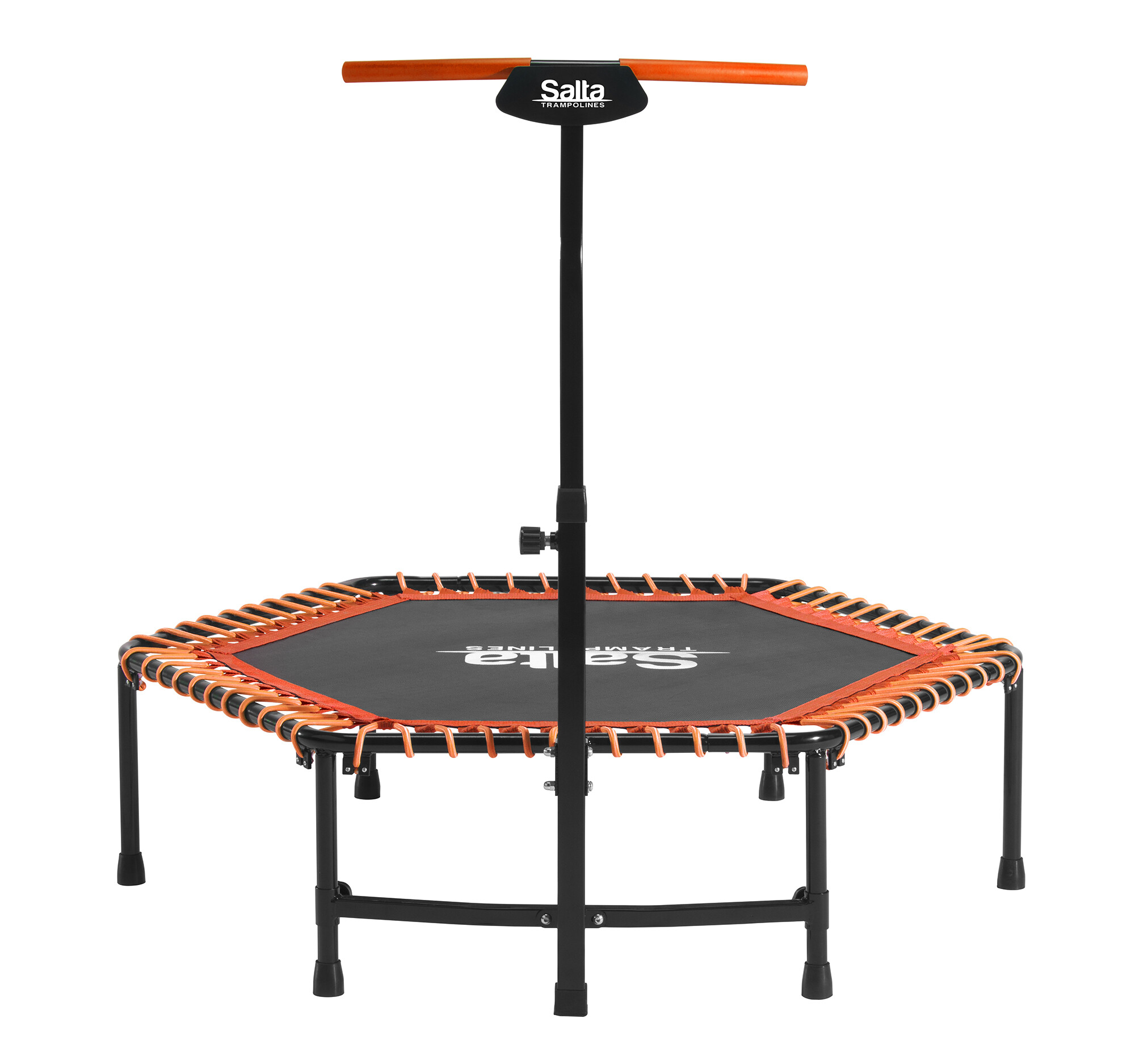 Fitness trampolin med håndtag, orange Salta