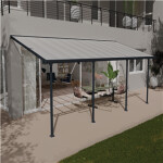 Terrasseoverdækning Palram - Canopia Feria 21,6 m2, antracitgrå