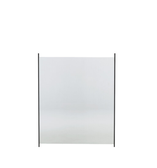 Glashegn til alu stolper 100 x 80 cm klar glas HORTUS