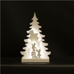 Julesilhuet 3D LED lys med snemand motiv NORDIC WINTER