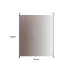 HORTUS Glashavehegn med aluskinne 100 x 80 cm