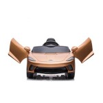 Elbil McLaren GT 12V7AH, EVA hjul, lædersæde, BT, spraymalet kobber NORDIC PLAY
