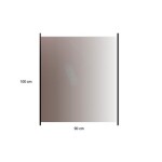 HORTUS Glashavehegn med aluskinne 100 x 90 cm