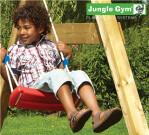 Swing sæde komplet kit, rød Jungle Gym