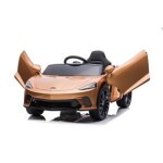 Elbil McLaren GT 12V7AH, EVA hjul, lædersæde, BT, spraymalet kobber NORDIC PLAY Speed