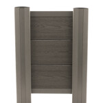 Komposit F&N-profil trælook Premium Milano hegnspakke 6 fag, 144,5 cm højde HORTUS