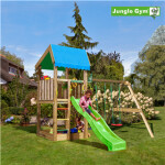 Legetårn komplet Jungle Gym Home inkl. Swing module x'tra og rutschebane