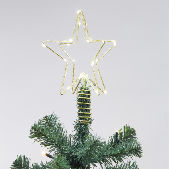 3D julestjerne m/LED lys og konnektor til NORDIC WINTER juletræ 25 x 19 x 19 cm